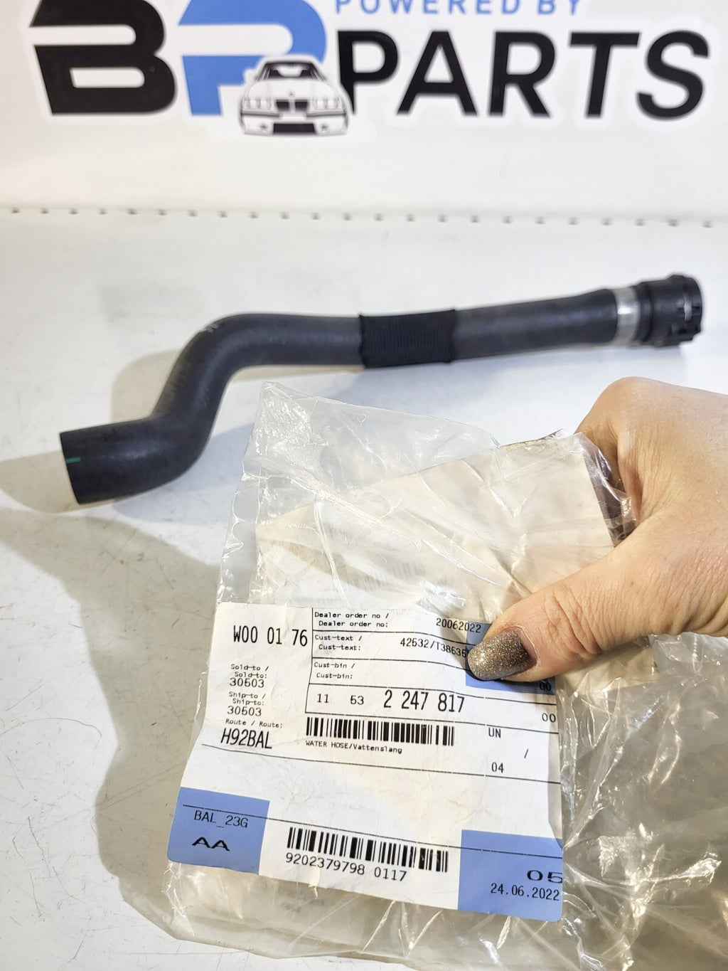 BMW E38 730d M57 Water hose 11532247817