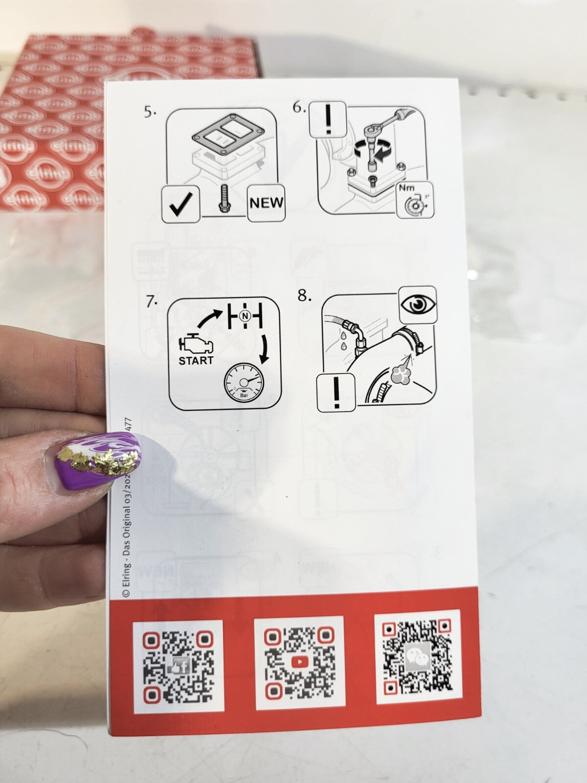 BMW E36 E46 E34 E39 E38 E65 X5E53 Set of Gaskets for the Turbine