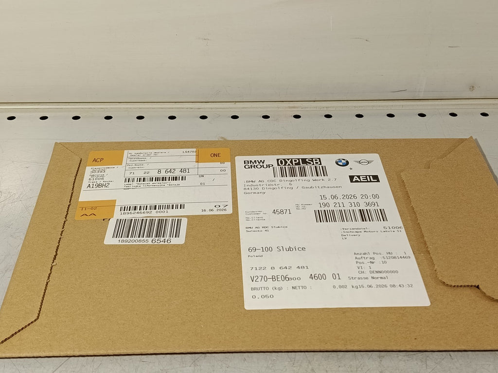 BMW Label "Exhaust emission" 71228642481