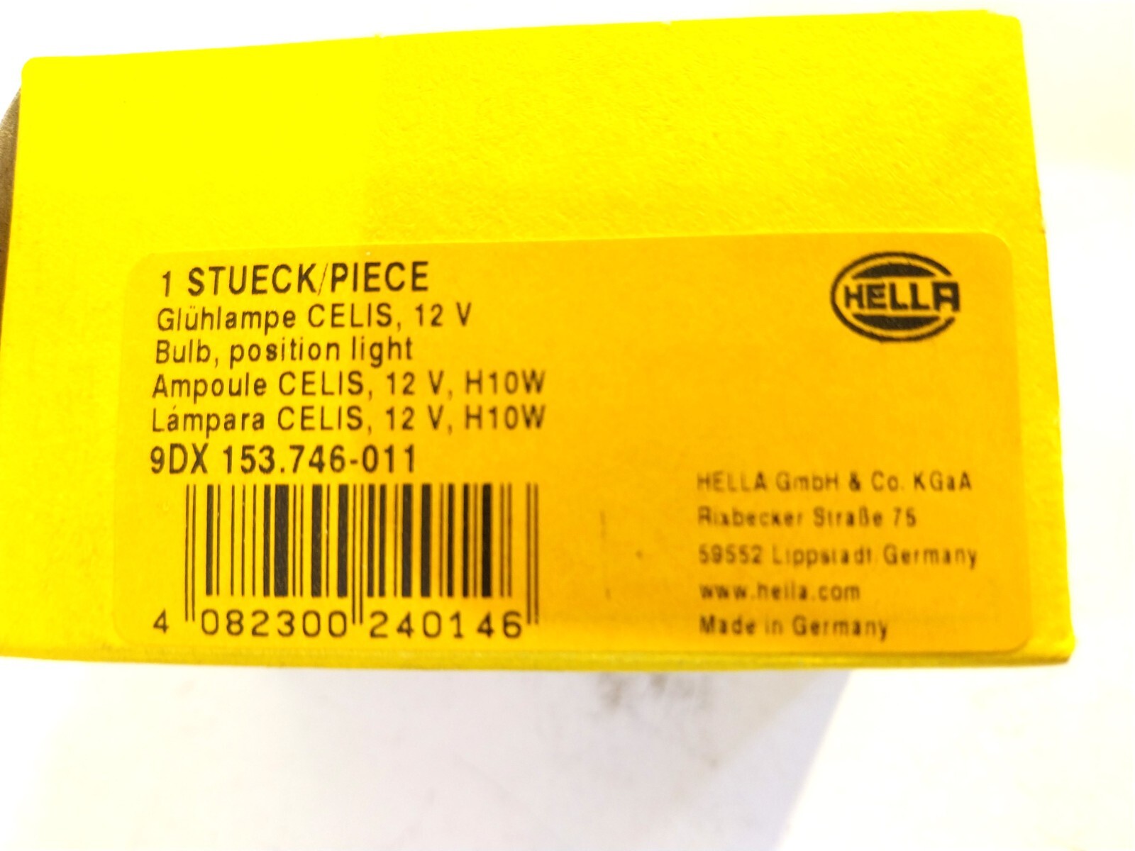 BMW Hella Bulb Socket With Bulb F Parking Light 63126904048