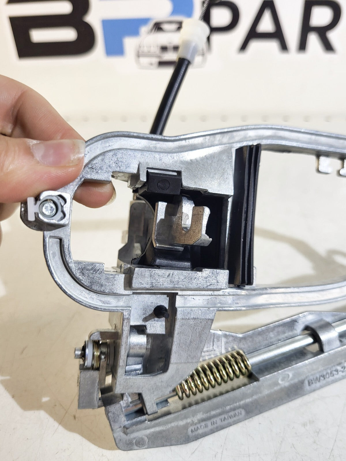 BMW X5E53 Carrier, outside door handle, front left 51218243615