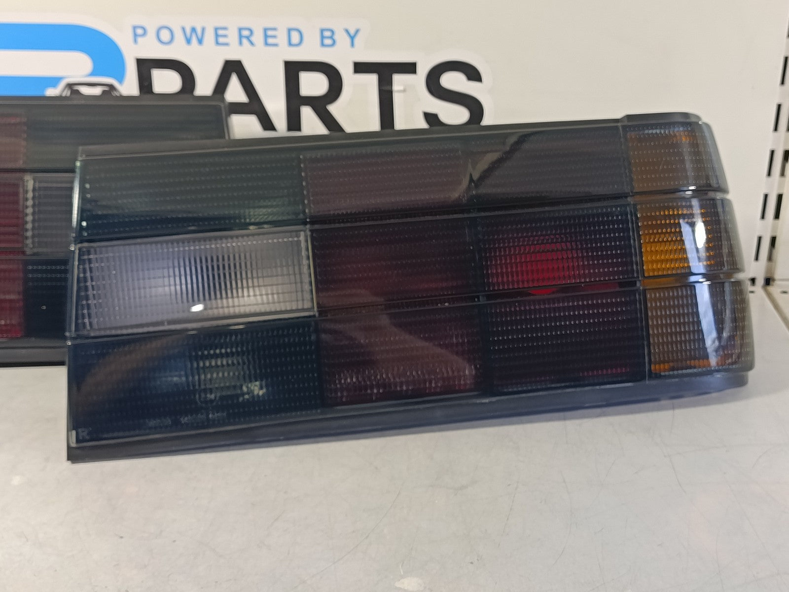 BMW e30 Taillights set dark in the iconic original look from the 80-90s