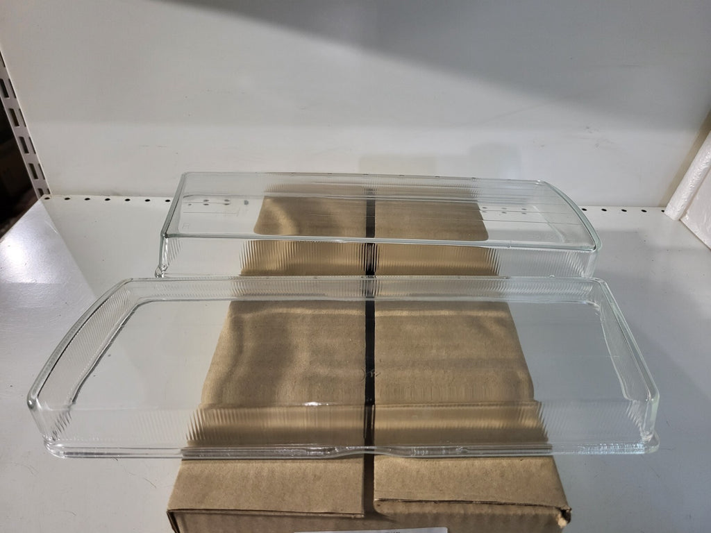 BMW E36 Headlight glass, clear, right, left, set of 2