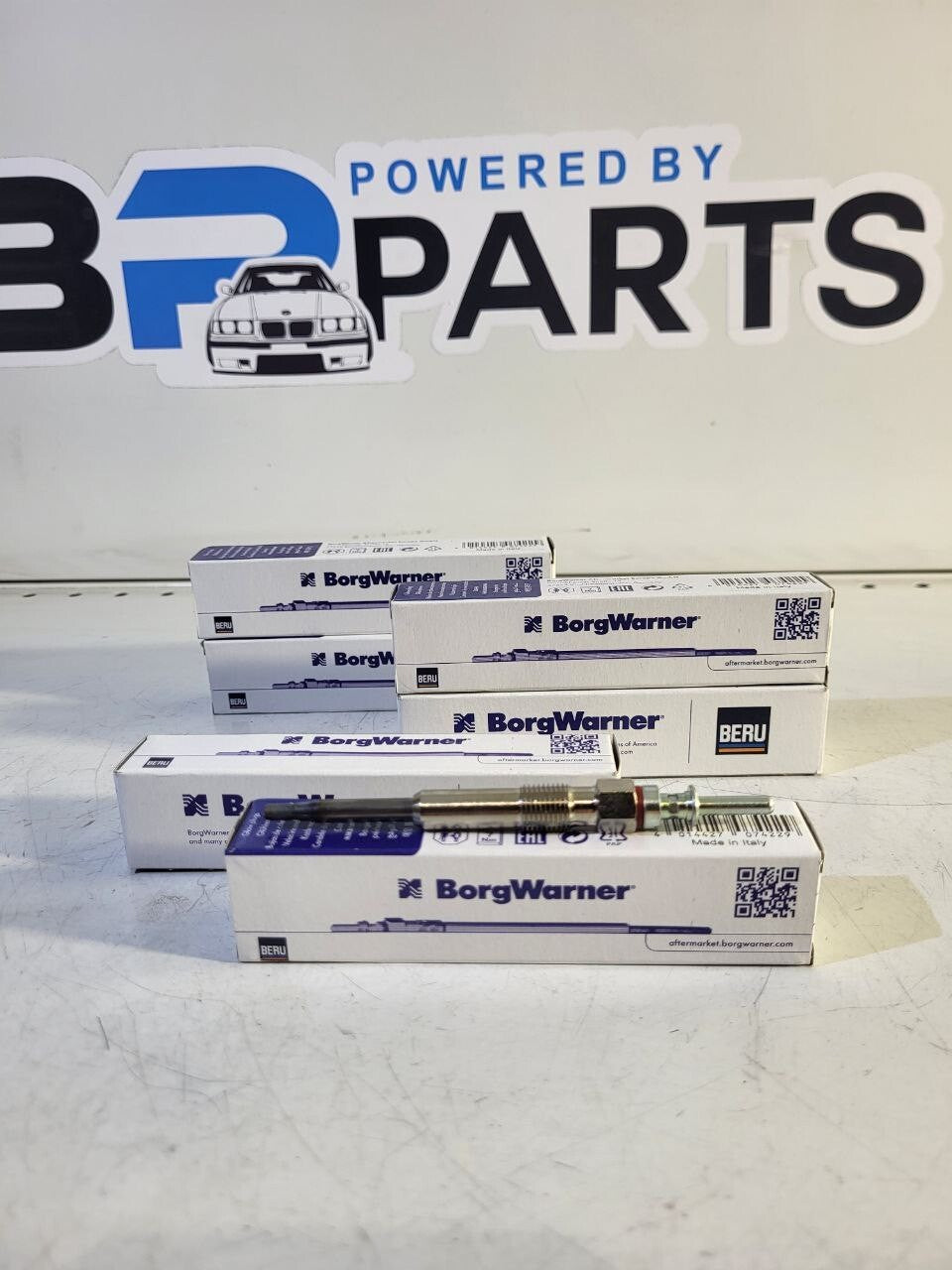BMW E60 E46 E90 E87 X5E53 BorgWarner(BERU) GE102 Glow plug 6 psc SET 12237786869