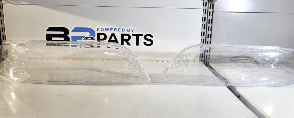 BMW E39 headlights plastic glass, clear, right, left, set of 2