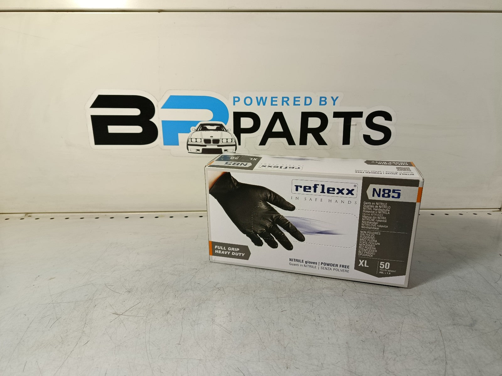 Disposable protective gloves Reflexx Nitrile Black Grip XL N85BXL