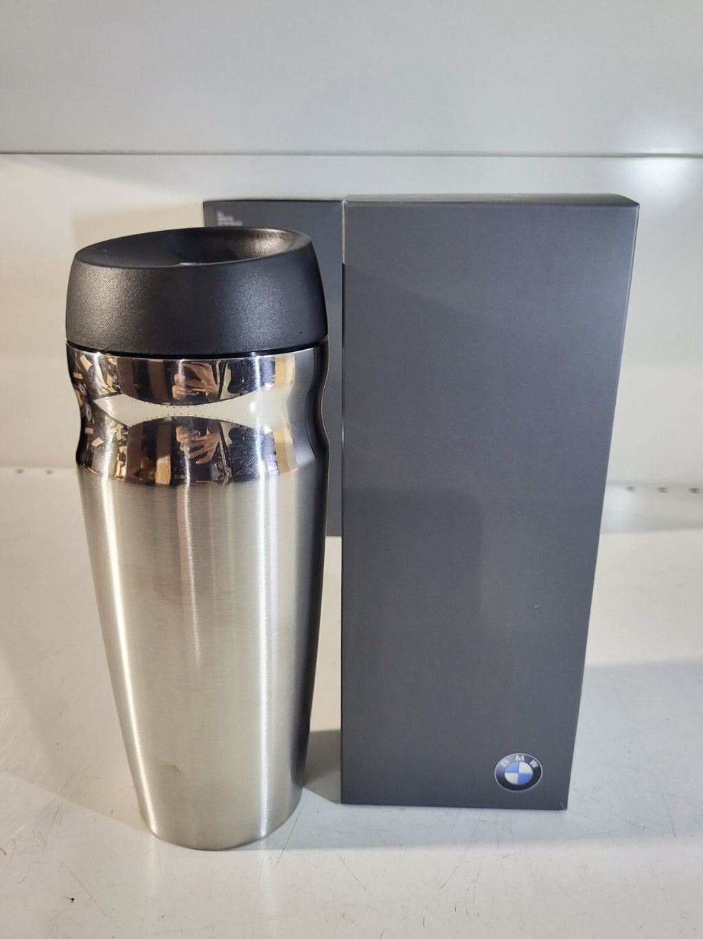 BMW genuine Insulated thermo mug SILVER/BLACK 80562211967