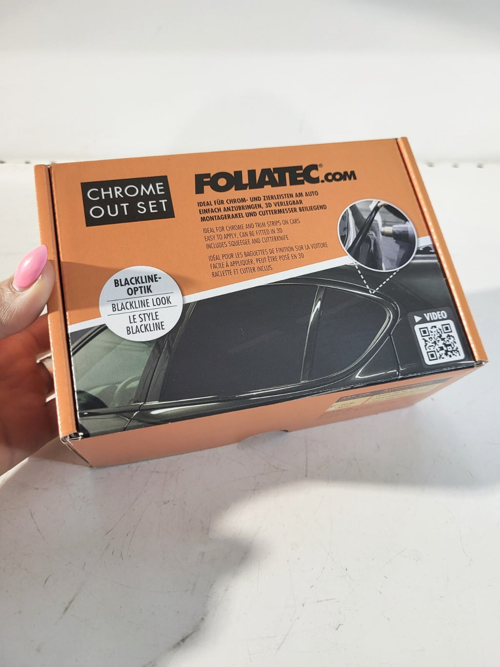 Foliatec Chrome Delete Vinyl Wrap - High Gloss Black