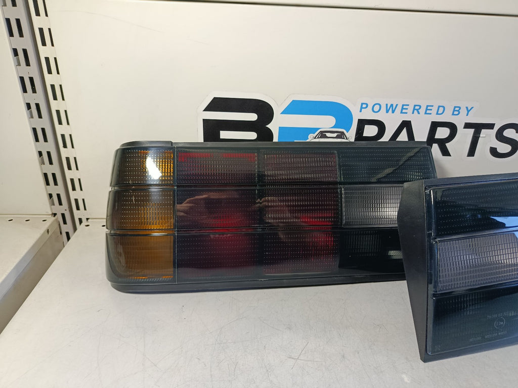 BMW e30 Taillights set dark in the iconic original look from the 80-90s