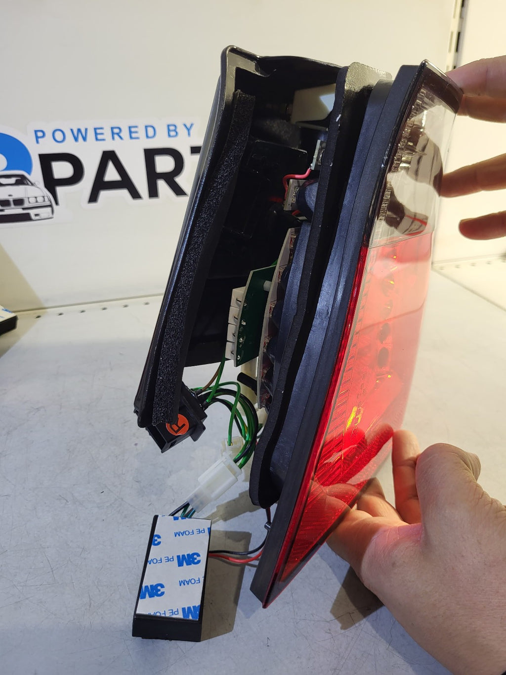 BMW e46 FL sedan Taillights LED red/black with indicator at the top