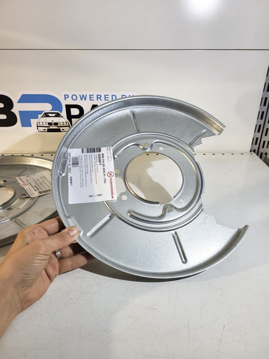BMW E36 E46 E85 E86 Z1 Left & Right Brake Dust Shields 34211158991, 34211158992