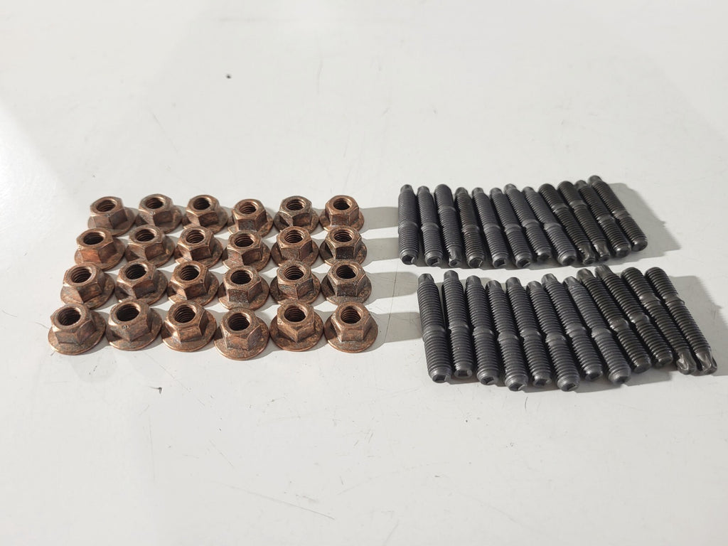 BMW Exhaust manifold ASAstud bolt& hex nut 24pcs M7X39MM 11127593376 11721437202