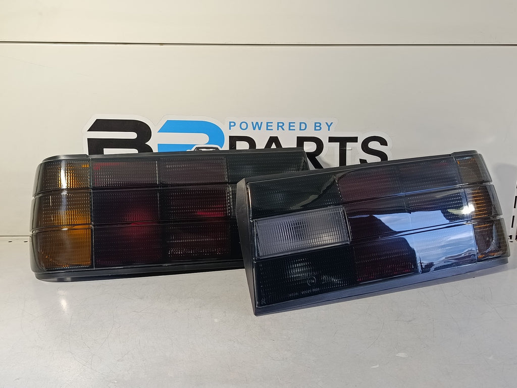 BMW e30 Taillights set dark in the iconic original look from the 80-90s