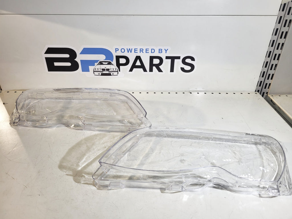 BMW E46 Facelift headlights plastic cover, right, left, set of 2
