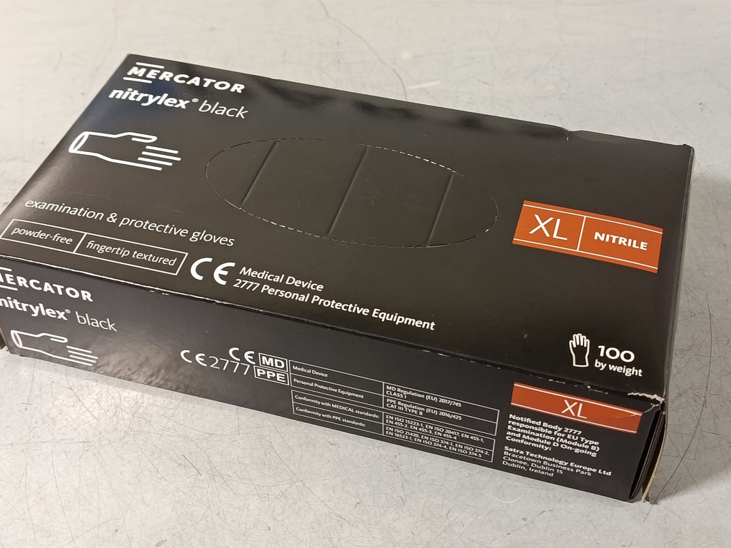 MERCATOR car mehanic nitril XL black gloves RD30104005
