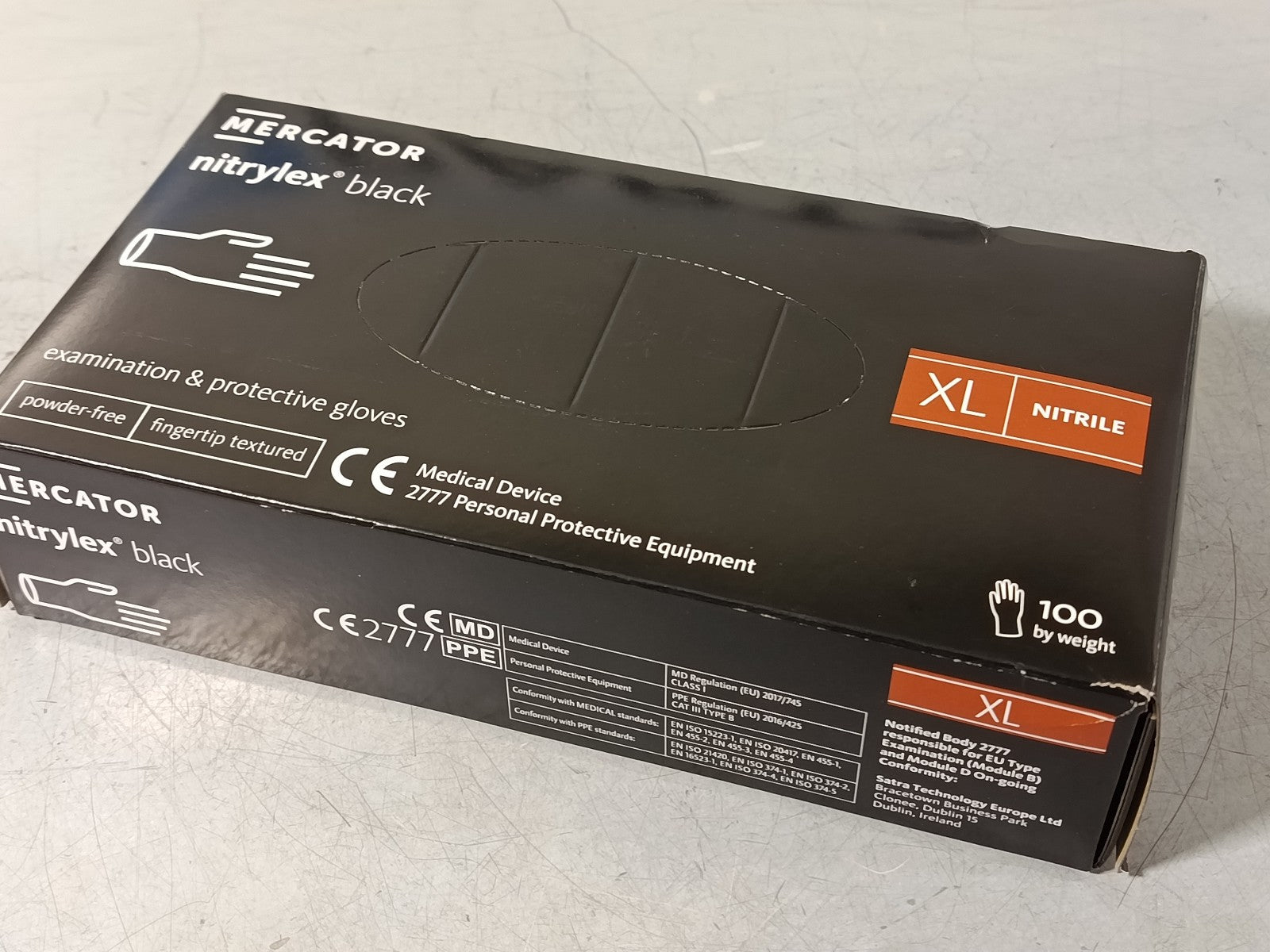 MERCATOR car mehanic nitril XL black gloves RD30104005