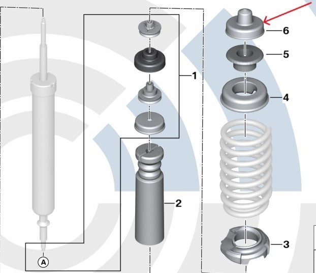 BMW E87 Spring Pocket 41147057297 1PC