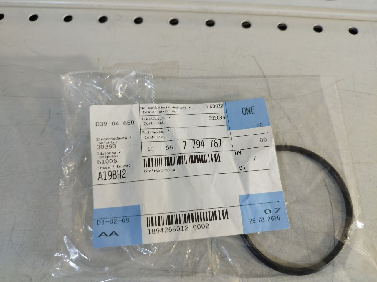 BMW Engine Vacuum Pump Seal O-Ring Gasket 61x3.5mm 11667794767 OEM