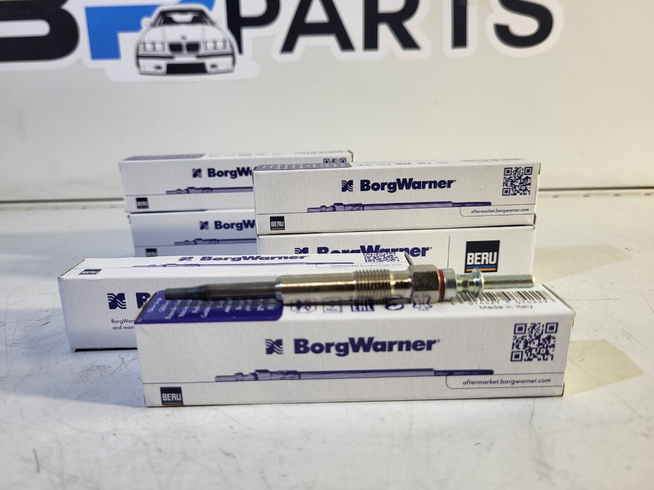 BMW E60 E46 E90 E87 X5E53 BorgWarner(BERU) GE102 Glow plug 6 psc SET 12237786869