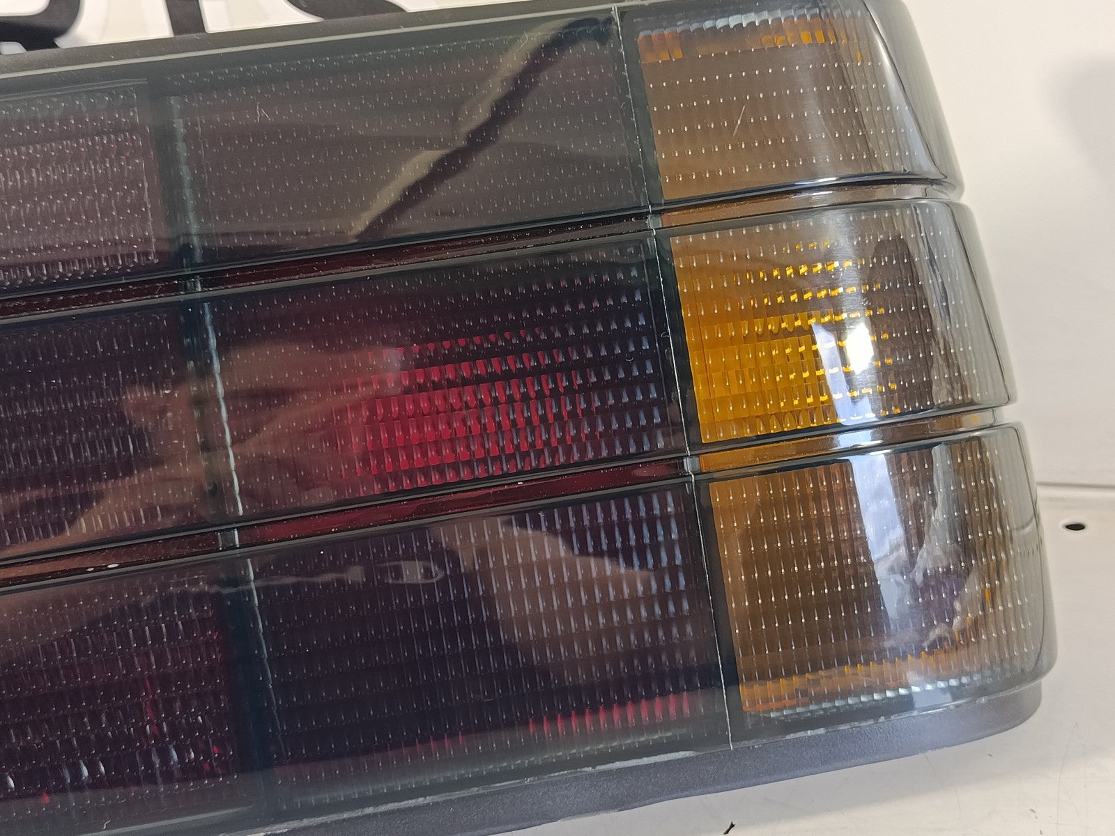 BMW e30 Taillights set dark in the iconic original look from the 80-90s