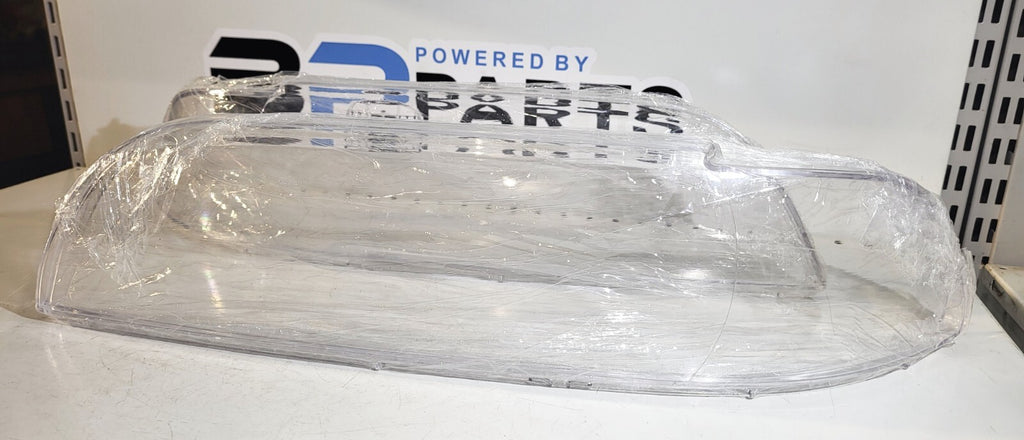 BMW E39 headlights plastic glass, clear, right, left, set of 2