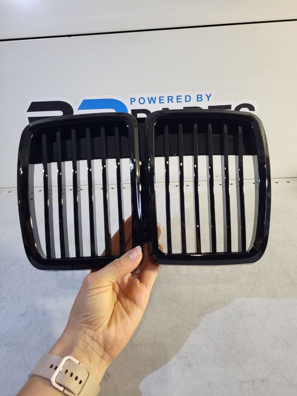 BMW E30 Kidney Set High-Gloss Black NS30KH 51131884350