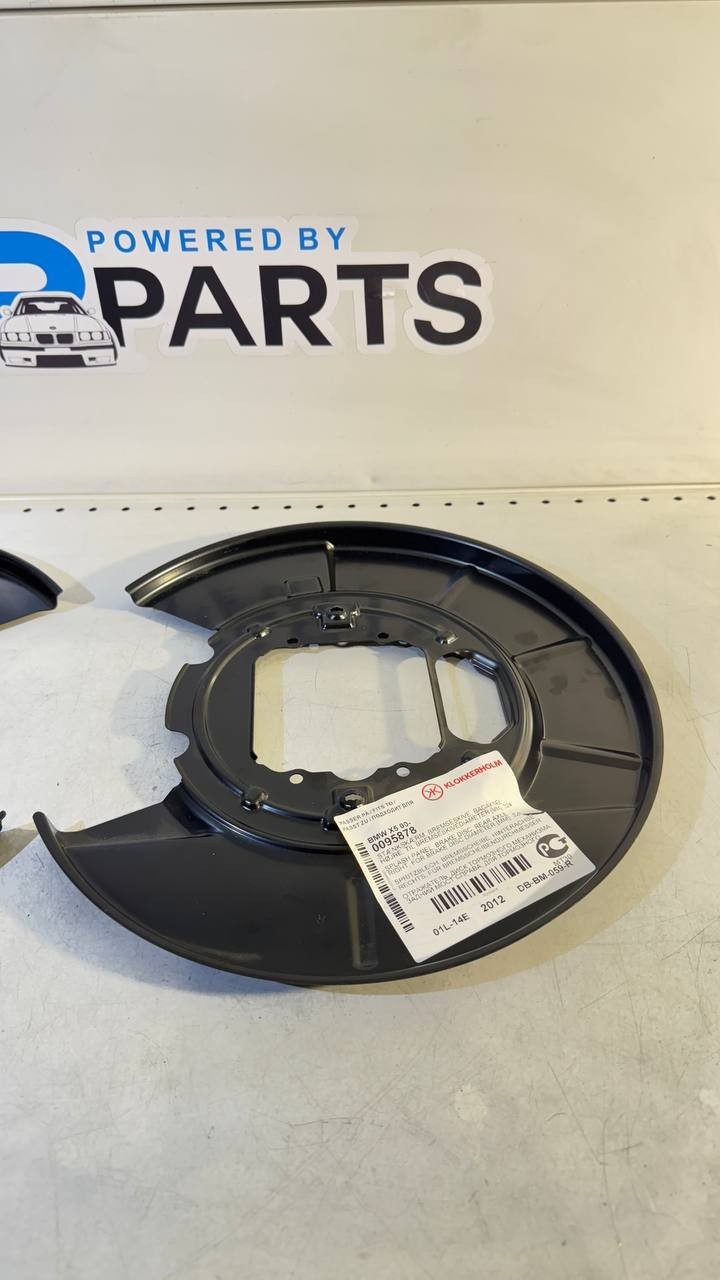 BMW X5 E53 Brake Splash Guard Set L+R 34216750385 /6 KLOKKERHOLM 0095877 /8