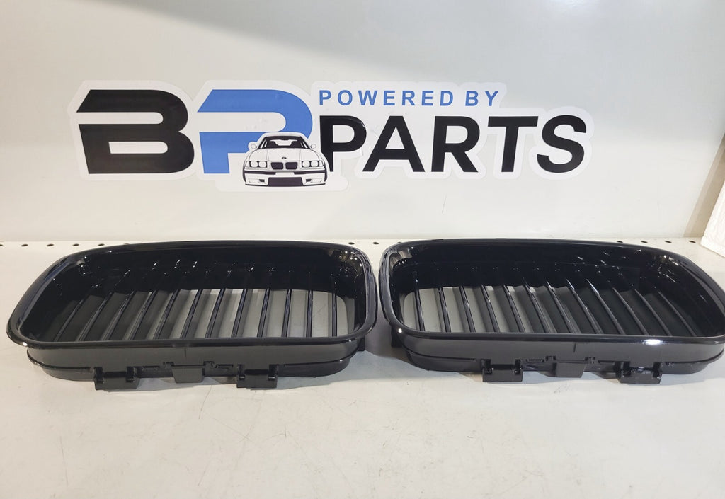 BMW E36 Kidney set High Gloss Black 51138122238 51138122237 NKFS36GL