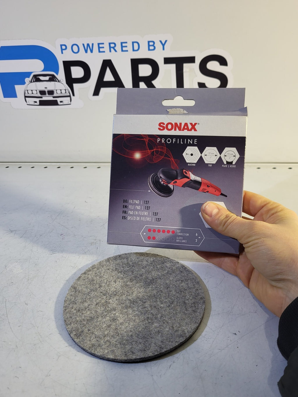 1Psc SONAX Felt Pad 127mm 04933000