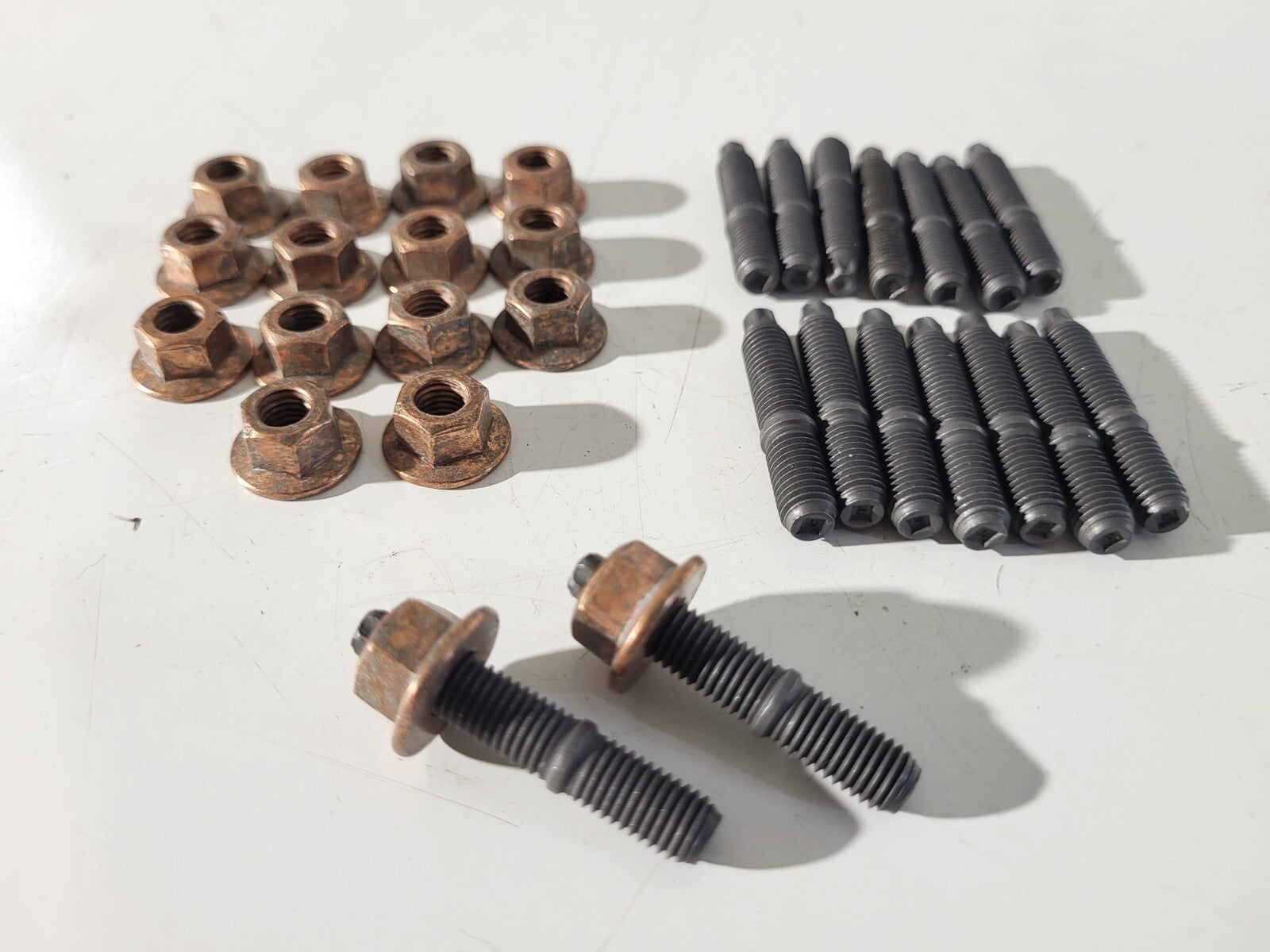 BMW ASA-stud bolt M7X39MM 11127593376 Hex nut 11721437202 16 + 16pcs