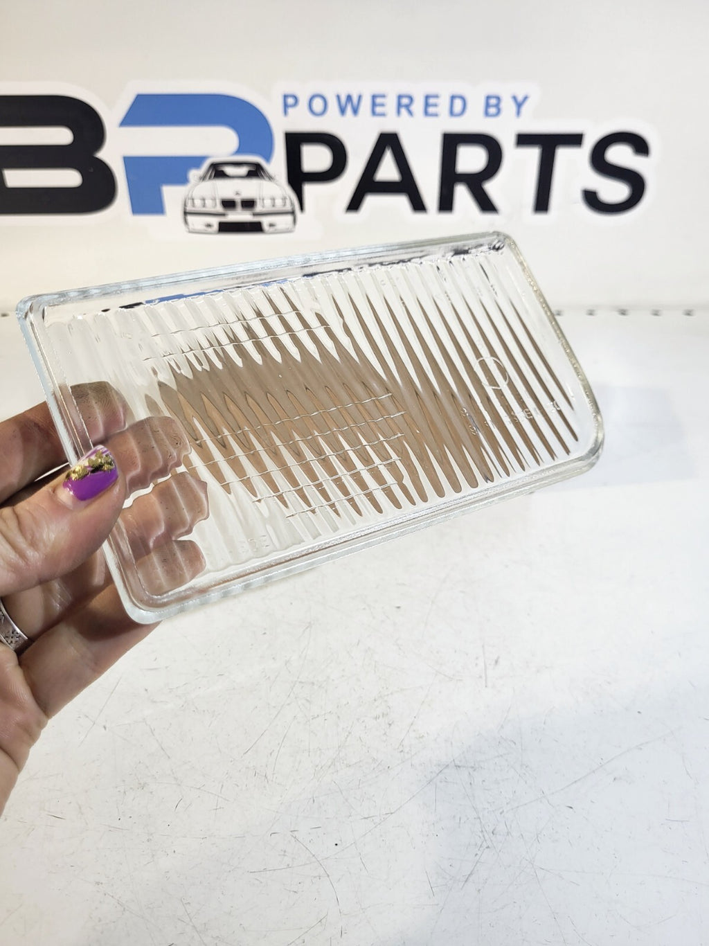 BMW E34 front fog lights glass OEM look, right