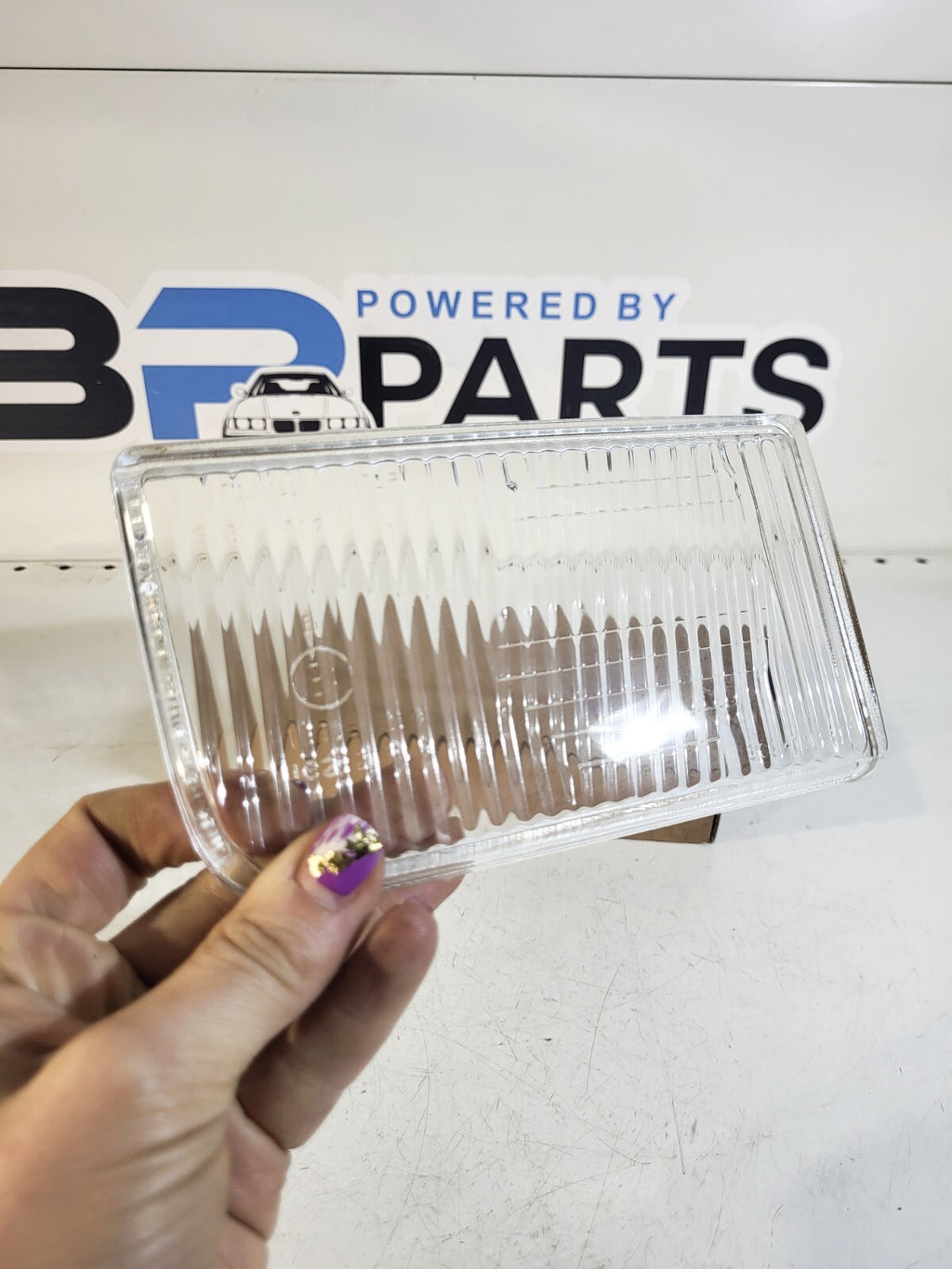 BMW E34 front fog lights glass OEM look, right