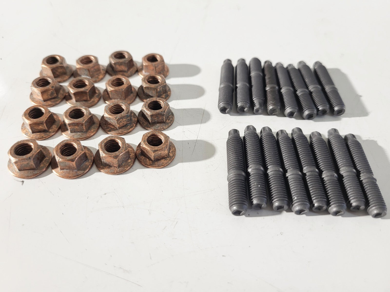 BMW ASA-stud bolt M7X39MM 11127593376 Hex nut 11721437202 16 + 16pcs