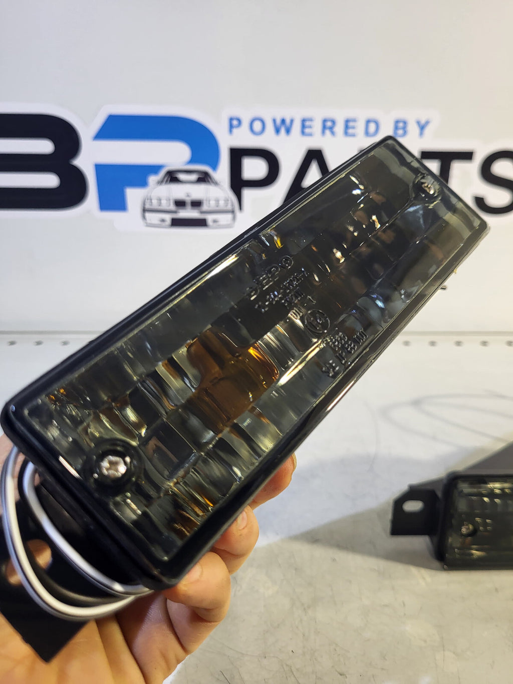 BMW E30 Front indicators clear black 63131381747 63131381748