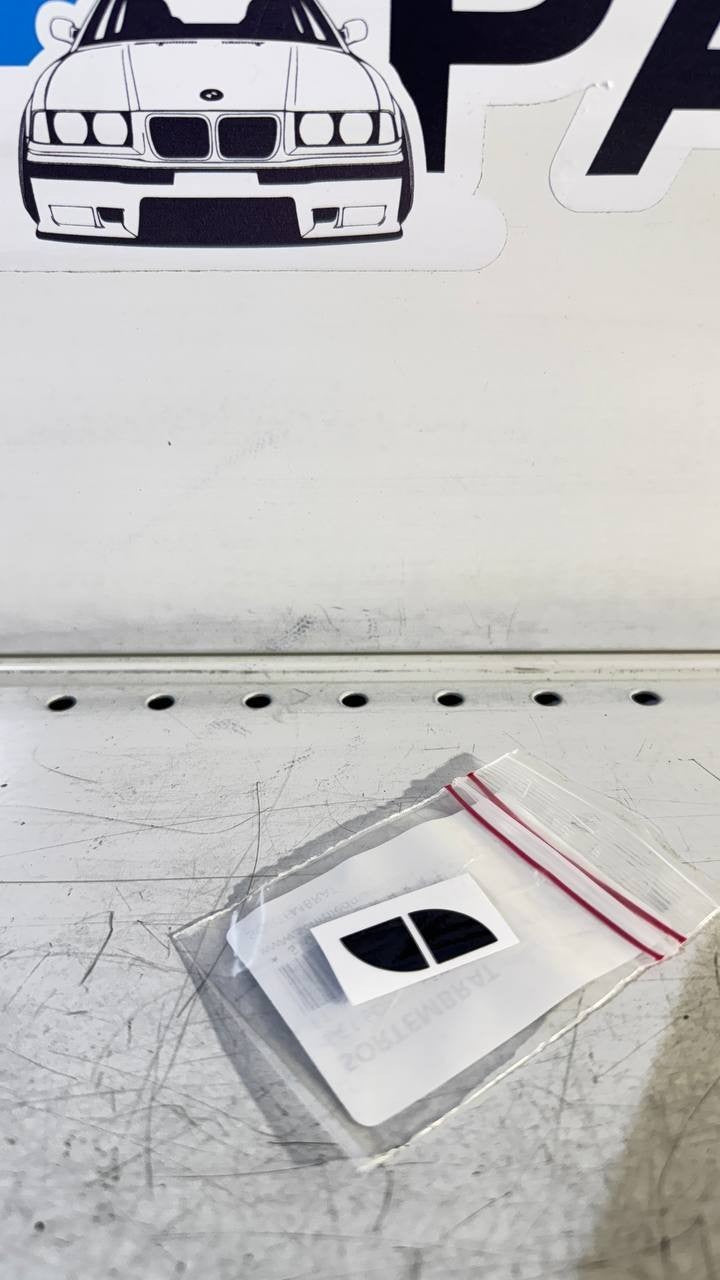 Black Emblem Sticker Set (1x, Fits 19mm) for Wheel Center Cap – High Quality