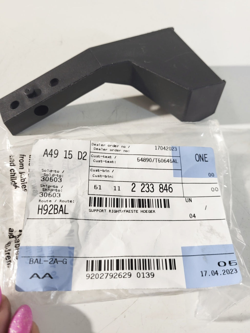 BMW E36  M TECHNIC Support right 51112233846