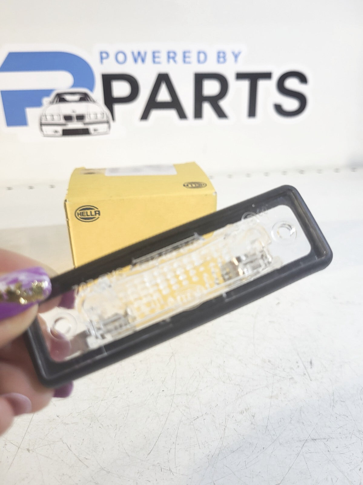 BMW E30 registration plate light 63261372763  63261354034 1pc without box Hella