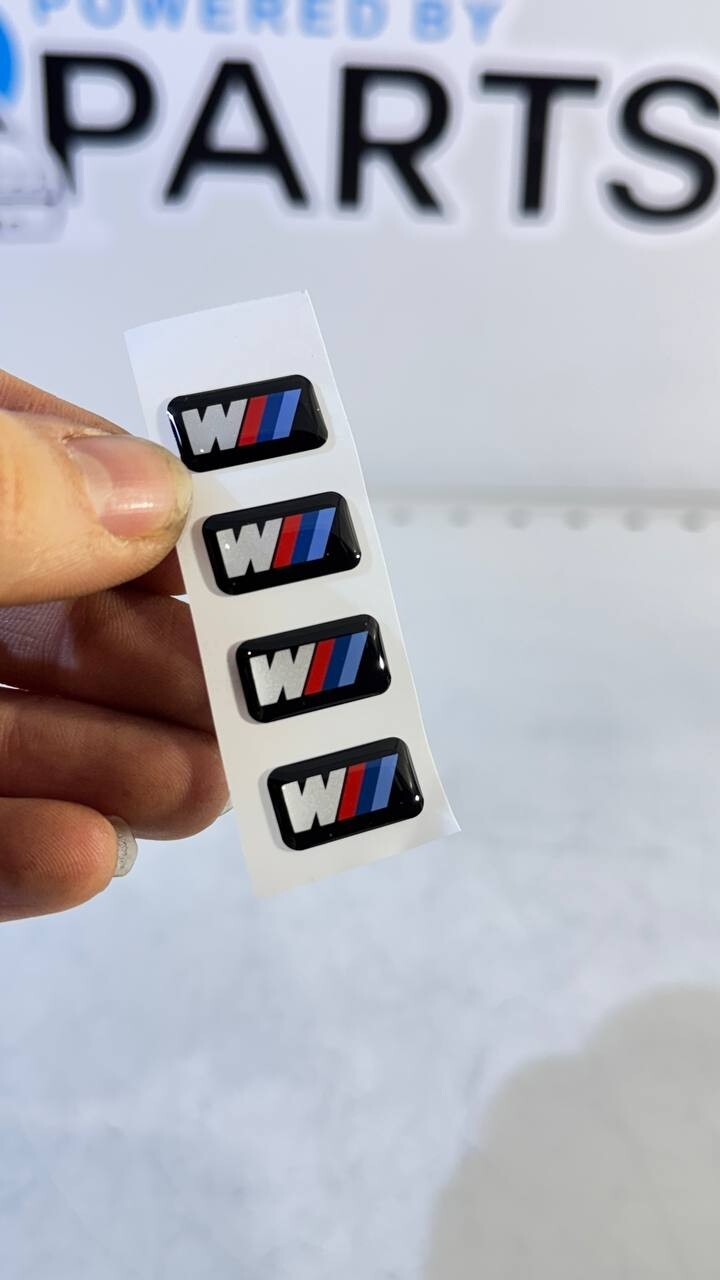 4Psc BMW M SPORT WHEEL EMBLEM BADGE 36112228660