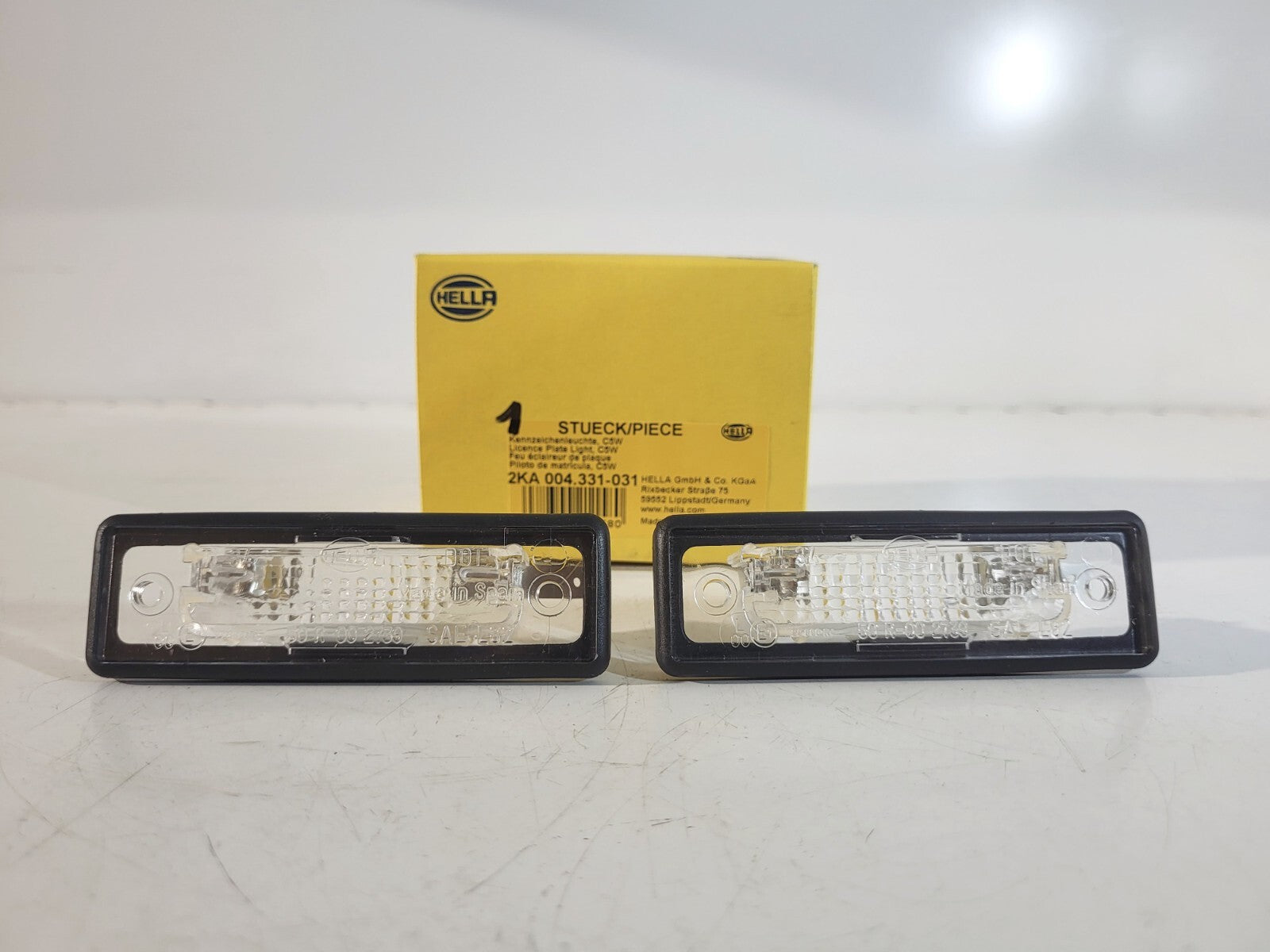 BMW E30 registration plate light 63261372763 63261354034 2pcs, without box