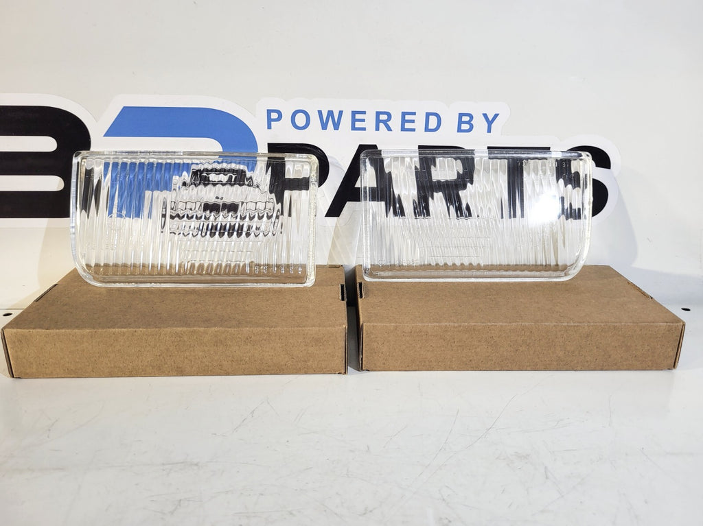 BMW E34 front fog lights glass OEM look, right/left, set of 2