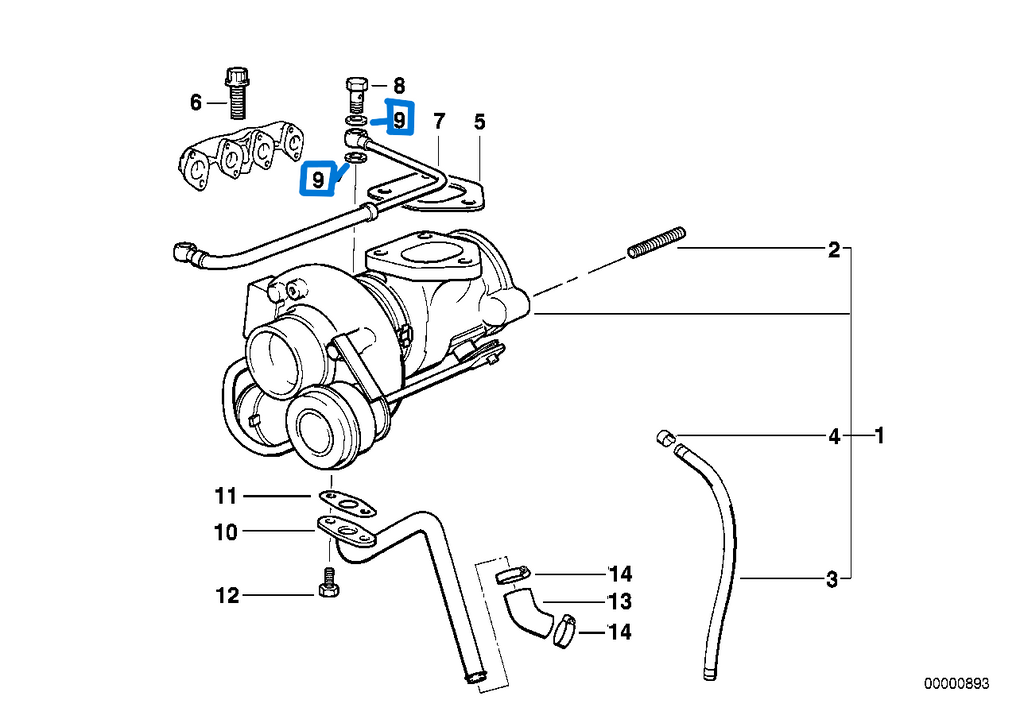 1Psc BMW E36 E46 E60 Gasket ring 07119963072 377980010