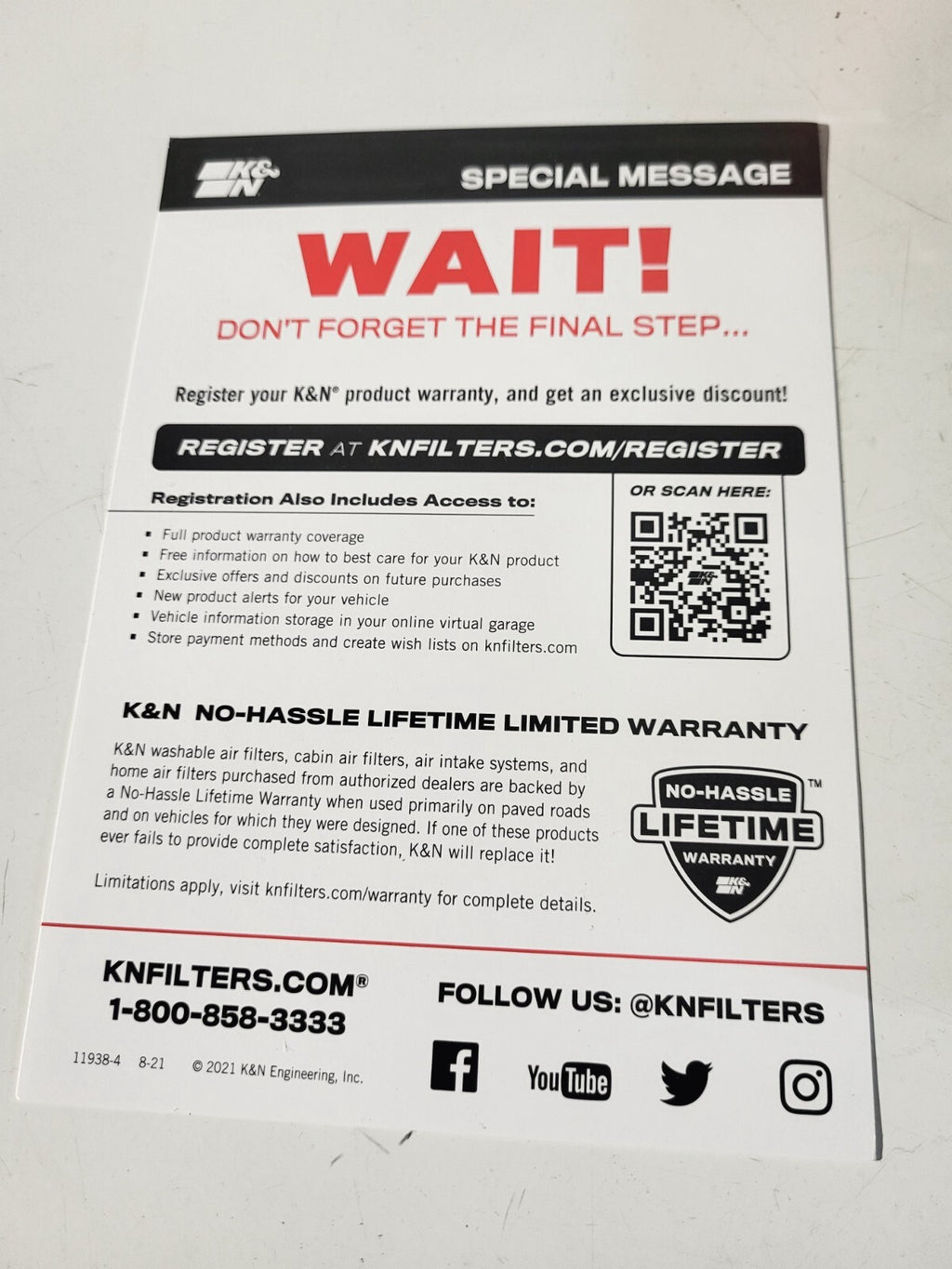 BMW E36 KN Airfilter 13721730449