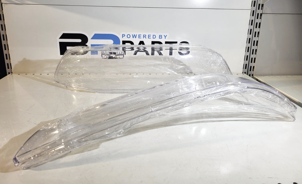 BMW E39 headlights plastic glass, clear, right, left, set of 2
