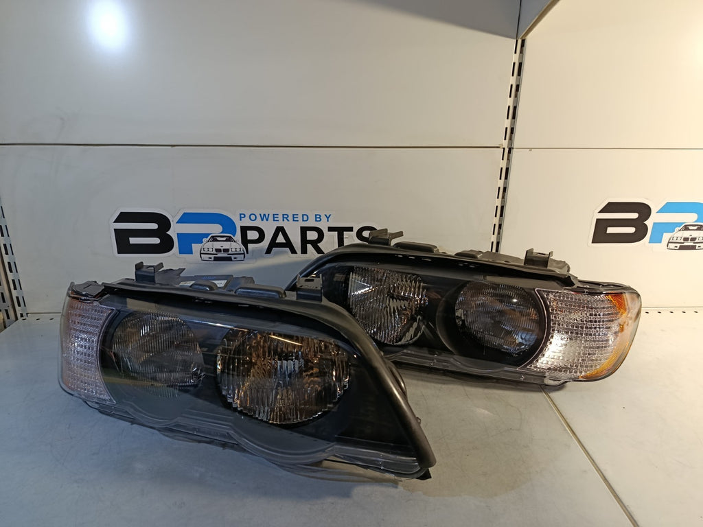 BMW X5 E53 L/R Headlight, White Turn Indicator (TYC) 63126930211 63126930212
