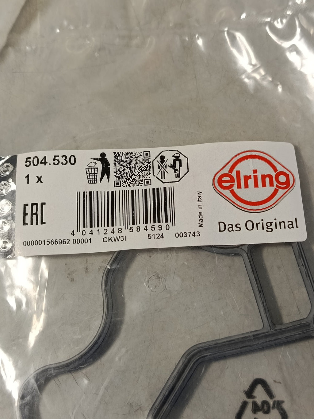 BMW e92 325i Gasket 11427537293 ELRING 504.530