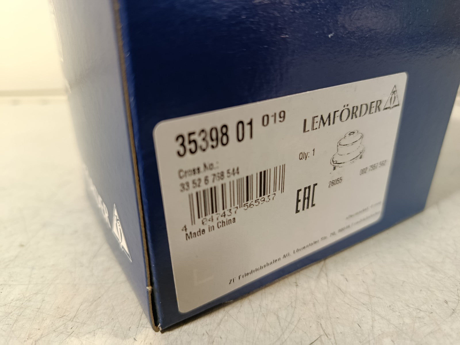 BMW e92 325i Rubber mount, shock absorber 33526772811 LEMFÖRDER 35398 01 2pc