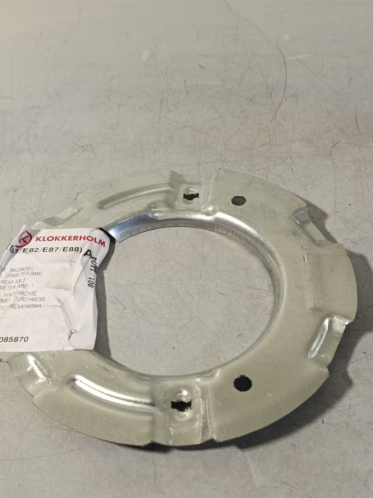 BMW e92 325i D=160MM Supporting ring brake shoe 34216771429 KLOKKERHOLM 0085870