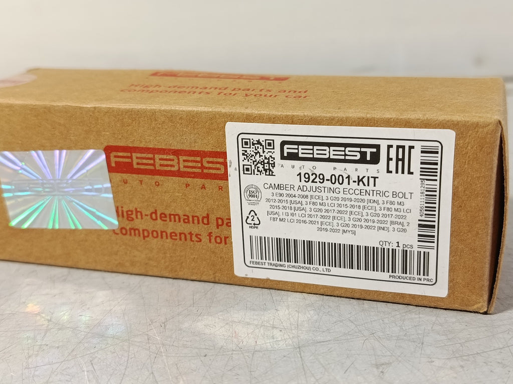 BMW E92 Eccentric bolt set 07146888626 33306786186 FEBEST 1929-001-KIT
