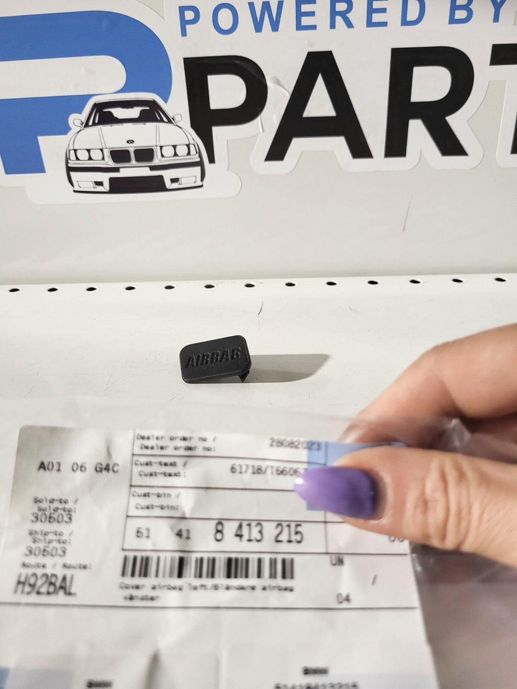 BMW E36 Z3E36 1pc Cover a-bag left 51418413215