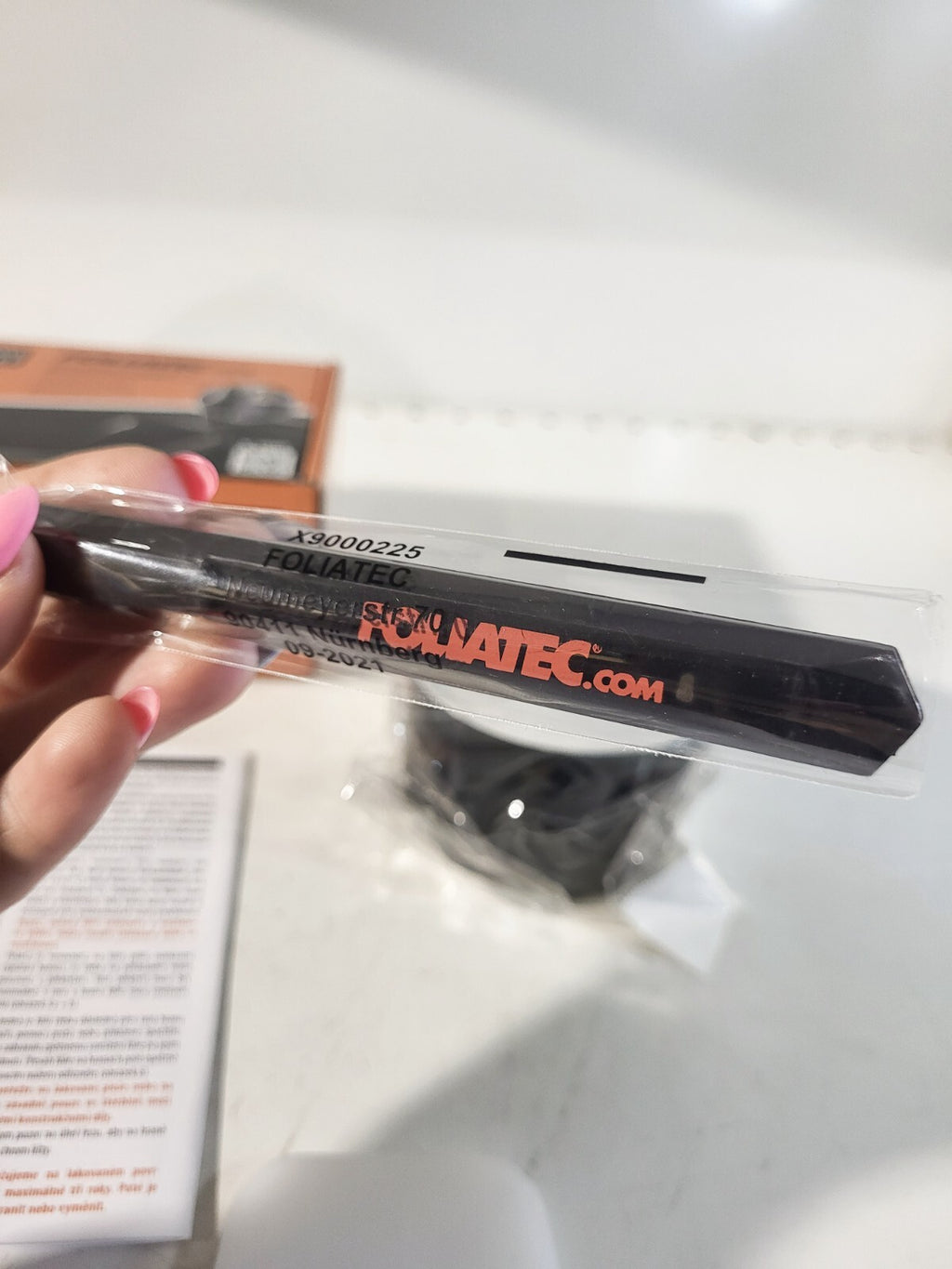 Foliatec Chrome Delete Vinyl Wrap - High Gloss Black